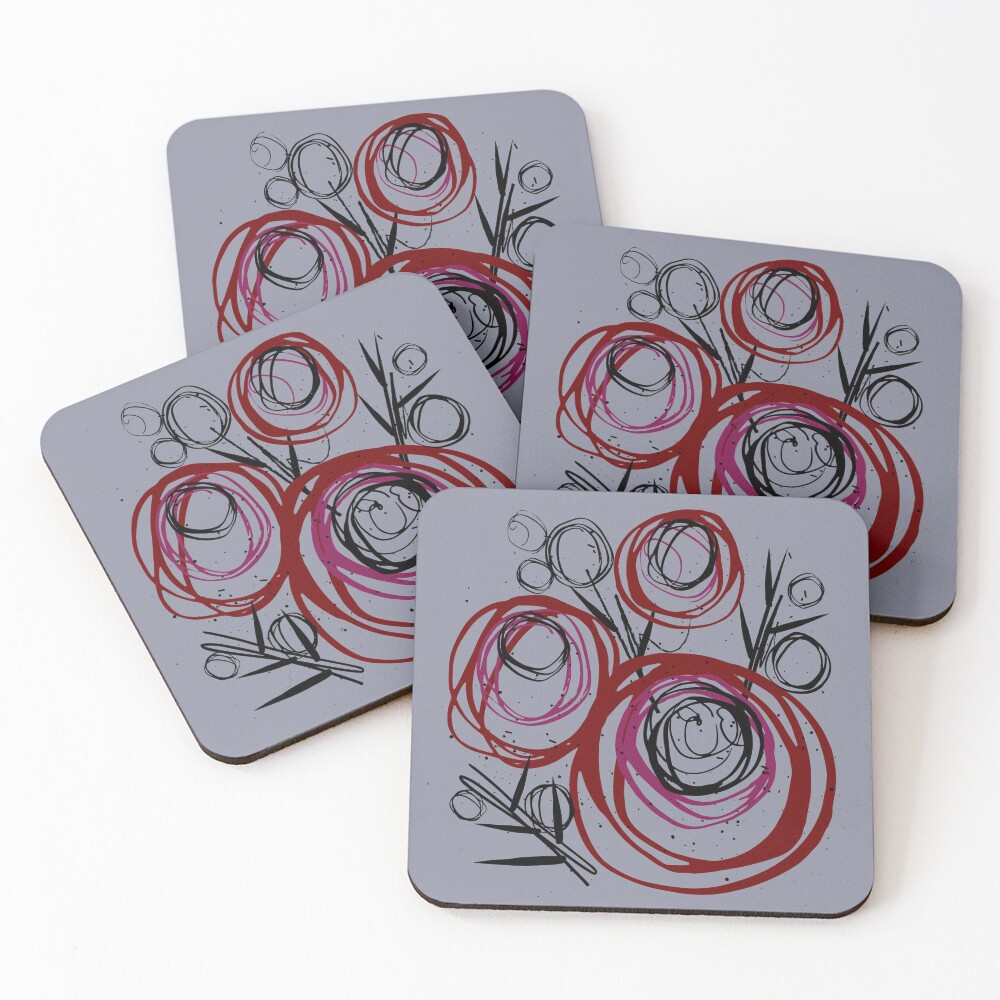 Item preview, Coasters (Set of 4) designed and sold by HelloGrackle.