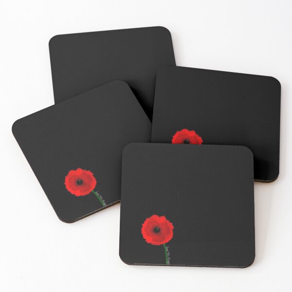 Item preview, Single Poppy Flower Lest We Forget (left leaning) designed and sold by Noelle Hyra.