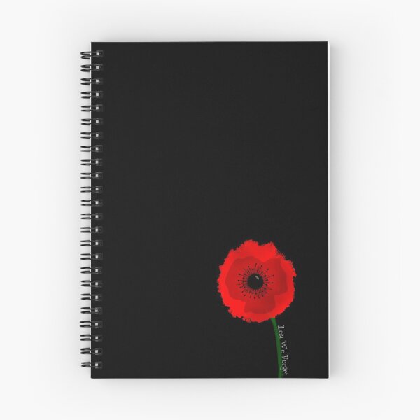 Item preview, Single Poppy Flower Lest We Forget (left leaning) designed and sold by Noelle Hyra.