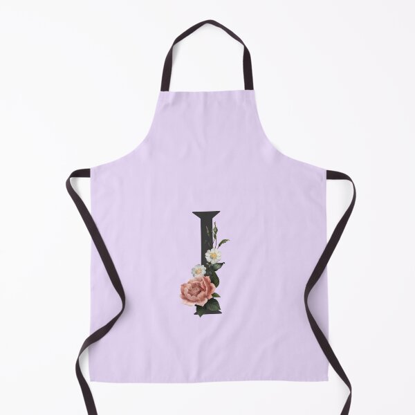 Item preview, Black On Lavender Monogram Letter I | Floral Alphabet designed and sold by SerendipityNow.
