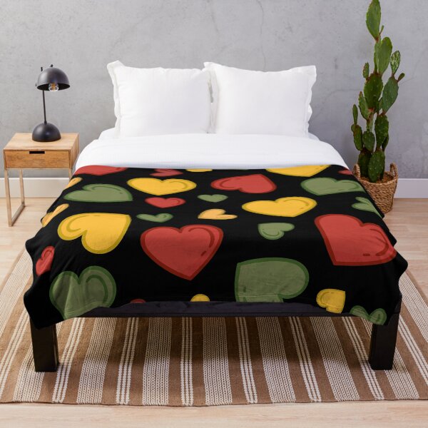 Item preview, Hearts on hearts on hearts - black background designed and sold by theMcNeils.