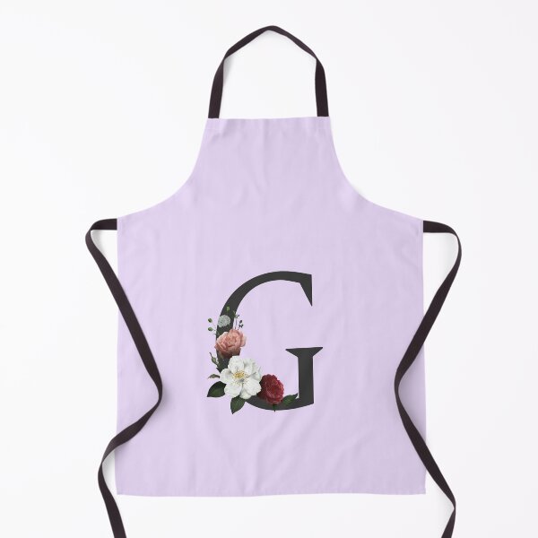 Item preview, Black On Lavender Monogram Letter G | Floral Alphabet designed and sold by SerendipityNow.
