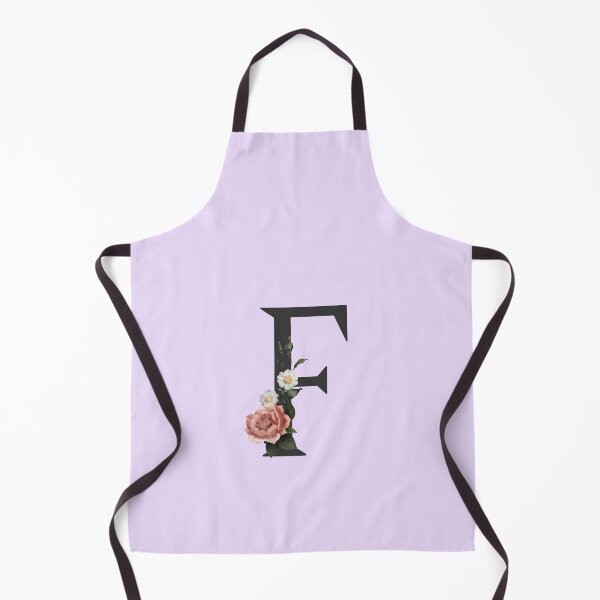 Item preview, Black On Lavender Monogram Letter F | Floral Alphabet designed and sold by SerendipityNow.