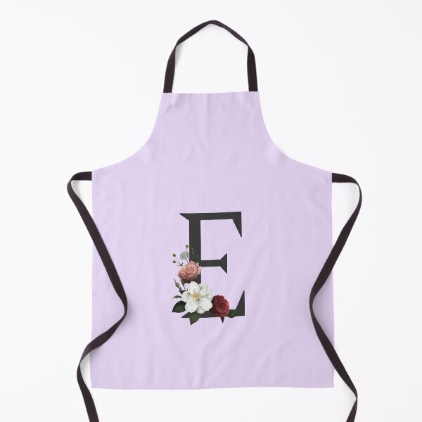 Item preview, Black On Lavender Monogram Letter E | Floral Alphabet designed and sold by SerendipityNow.