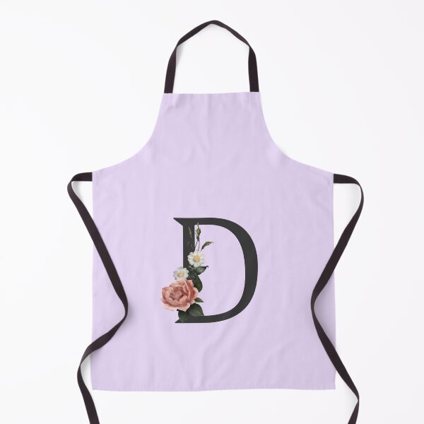 Item preview, Black On Lavender Monogram Letter D | Floral Alphabet designed and sold by SerendipityNow.