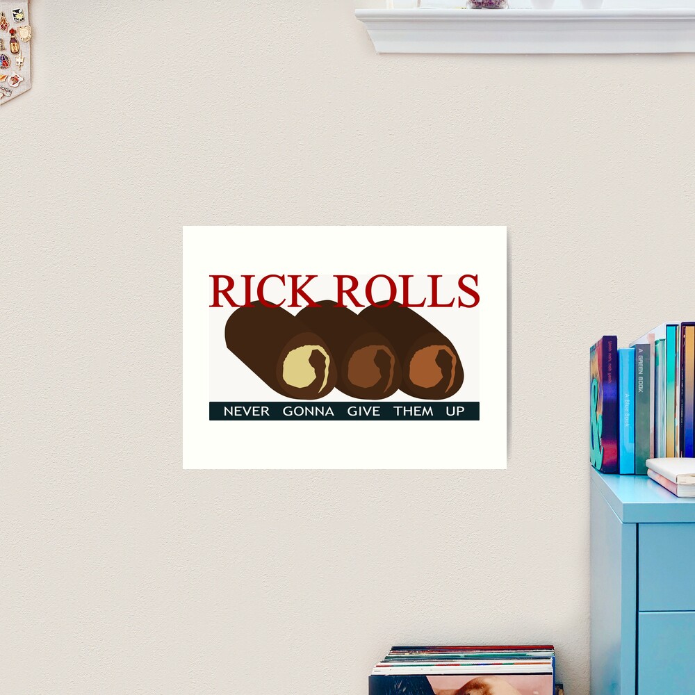 Rick Astley meme Poster for Sale by blurry-mind