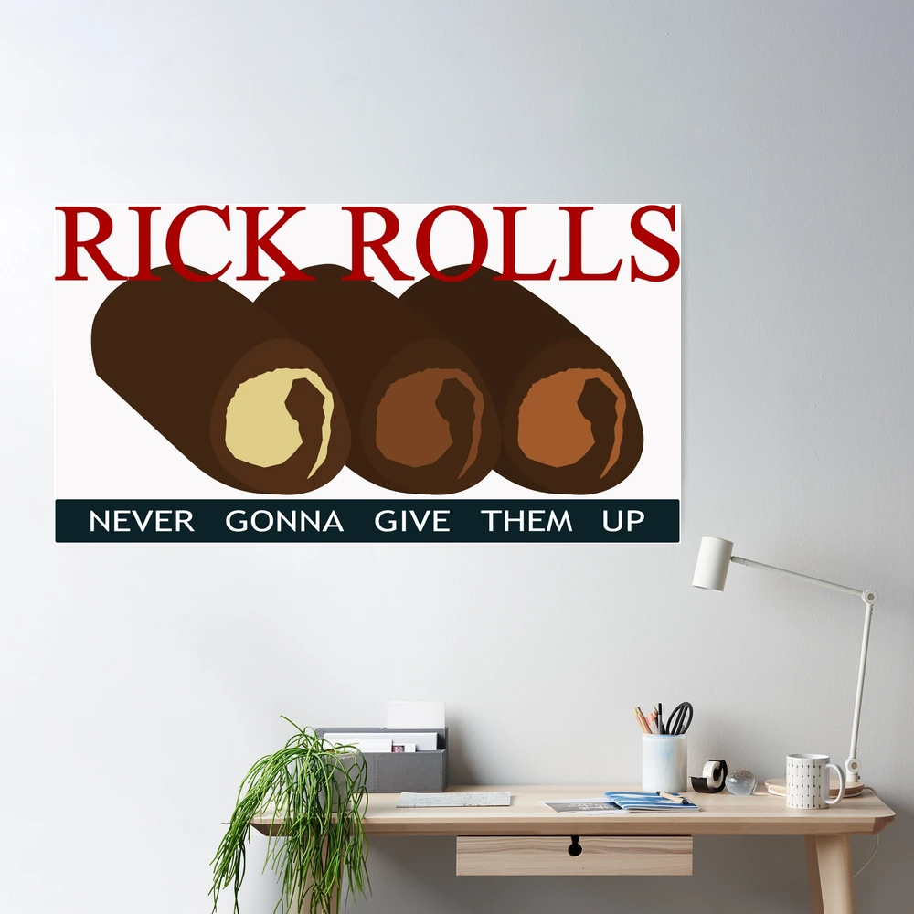 NEW BULK 5pcs pieces Cool Big Funny Rick Roll Cute Meme Decal