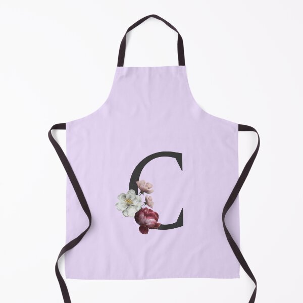 Item preview, Black On Lavender Monogram Letter C | Floral Alphabet designed and sold by SerendipityNow.