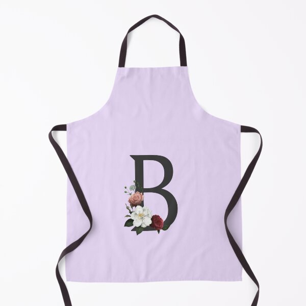 Item preview, Black On Lavender Monogram Letter B | Floral Alphabet designed and sold by SerendipityNow.