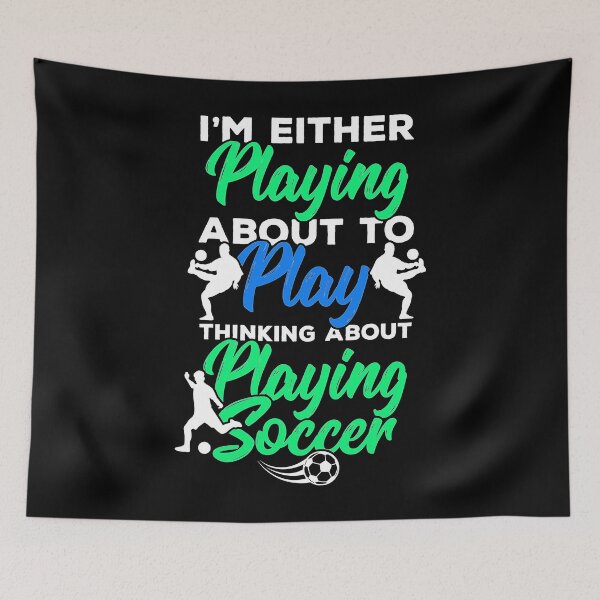 Item preview, Playing Soccer about to play thinking about it designed and sold by NeXore.