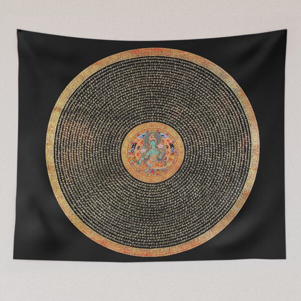 Item preview, Green Tara Mandala | Arya Tara  designed and sold by wildtribe.