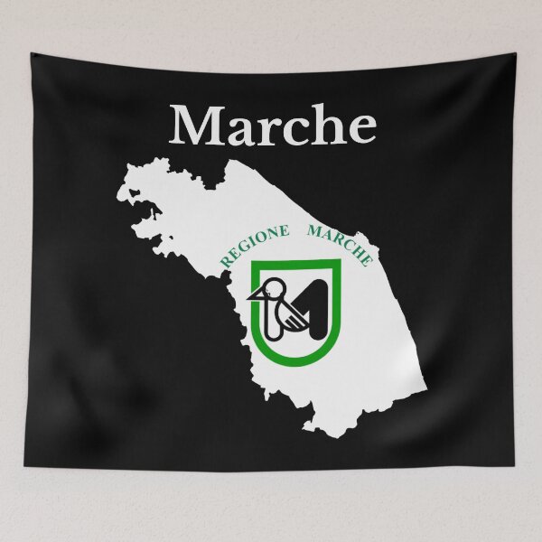 Item preview, Marche Map Flag, Italy, Italian Region. designed and sold by marosharaf.
