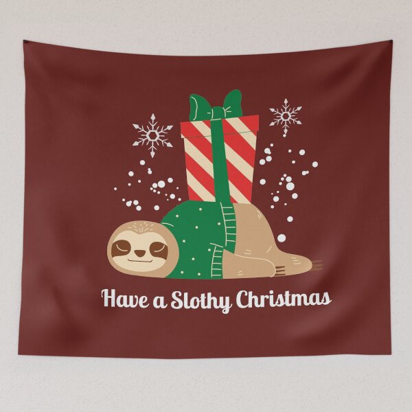 Item preview, Have a Slothy Christmas designed and sold by BloompodDesigns.