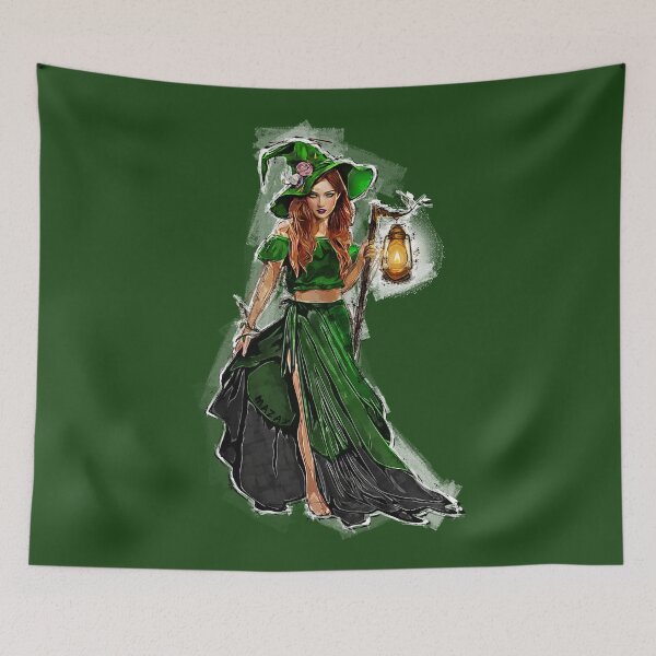 Item preview, The Little Green Witch of Darkness designed and sold by MAZAX.