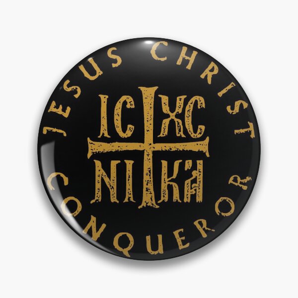 Item preview, IC XC NIKA Cross Christogram Orthodox Christian Jesus Christ Side Print designed and sold by h44k0n.