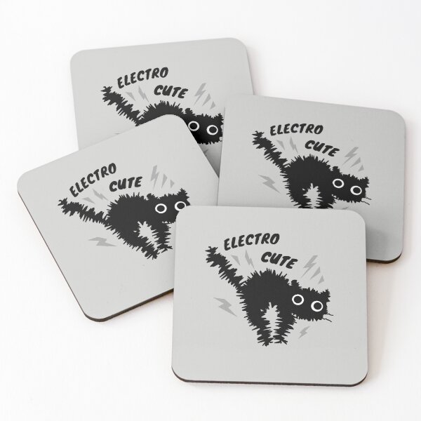 Item preview, Electro cute cat- Black cat day and cat day design designed and sold by wingdingr.