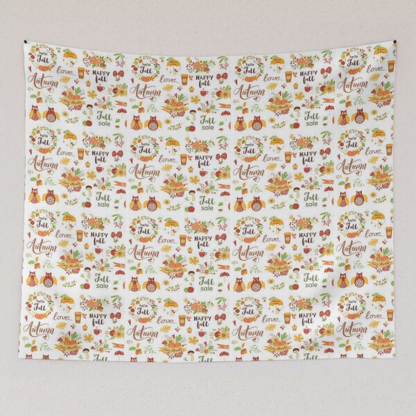 Item preview, Happy Fall Pattern  apparel, accessories, home decor, gifts,   https://lduke47.redbubble.com designed and sold by lduke47.