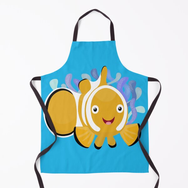 Item preview, Cute happy clownfish anenome cartoon designed and sold by FrogFactory.