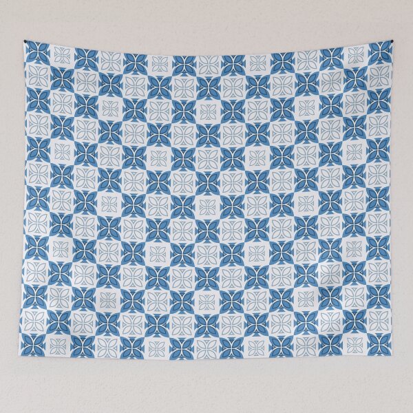 Item preview, Pasifika Nonu 1 Pattern - Blues designed and sold by lolomastudio.
