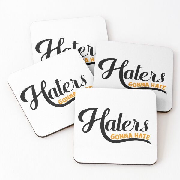 Item preview, Haters Gonna Hate Funny Gift Idea black designed and sold by taby2you.