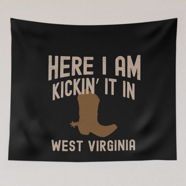 Item preview, Kicking It In West Virginia - Cowboy Western Rodeo Boots designed and sold by LushCatDesign.