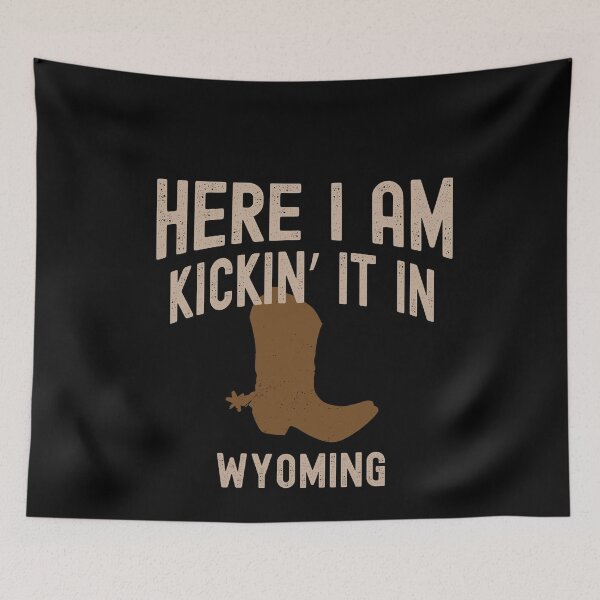 Item preview, Kicking It In Wyoming - Cowboy Western Rodeo Boots designed and sold by LushCatDesign.