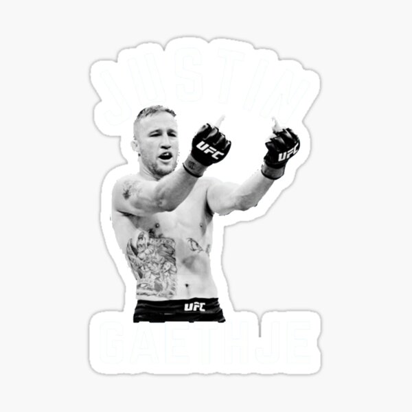 &ldquo;JUSTIN GAETHJE&rdquo; Sticker for Sale by alwasted | Redbubble