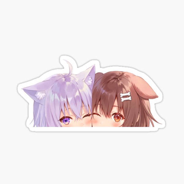Item preview, OkaKoro Peeker (Okayu Korone) - Hololive designed and sold by OshiOki.