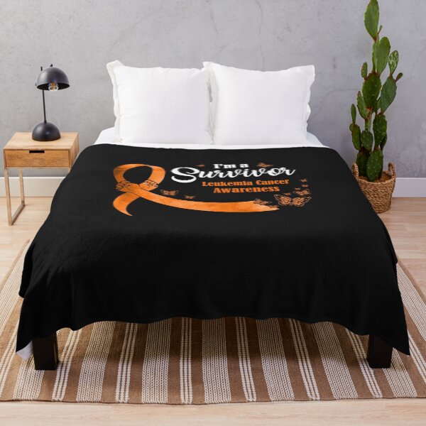 Item preview, Orange Butterfly I'm A Survivor Leukemia Cancer Awareness designed and sold by CreativeGift.