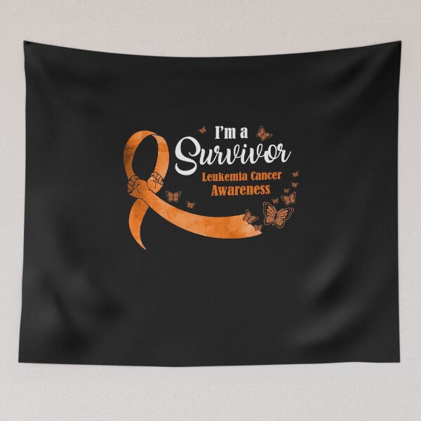 Item preview, Orange Butterfly I'm A Survivor Leukemia Cancer Awareness designed and sold by CreativeGift.