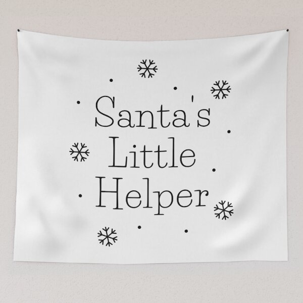 Item preview, Santa's Little Helper. Cute Christmas Design For Kids with Snowflakes designed and sold by That Cheeky Tee.