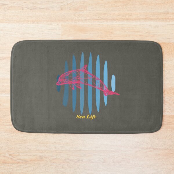 Item preview, Geometric Pink Dolphin and Sea Life designed and sold by Chubuter.