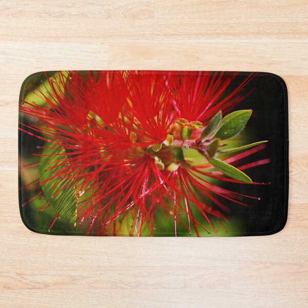 Item preview, Red Bottlebrush Flower designed and sold by Joy Watson - Natural Light Photography .