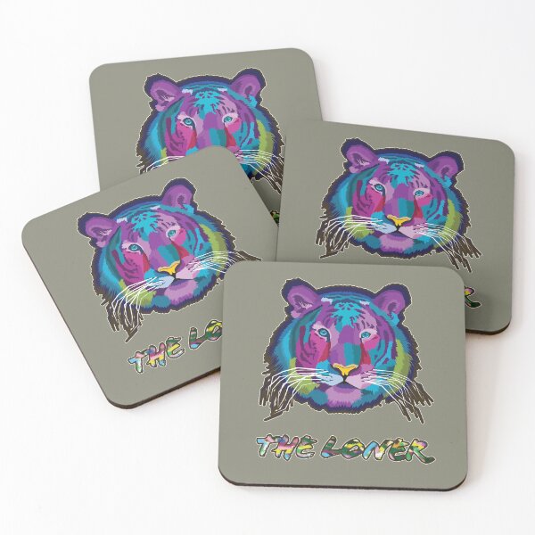 Item preview, FUNNY MULTICOLORED TIGER designed and sold by Delicious Design ⭐⭐⭐⭐⭐.
