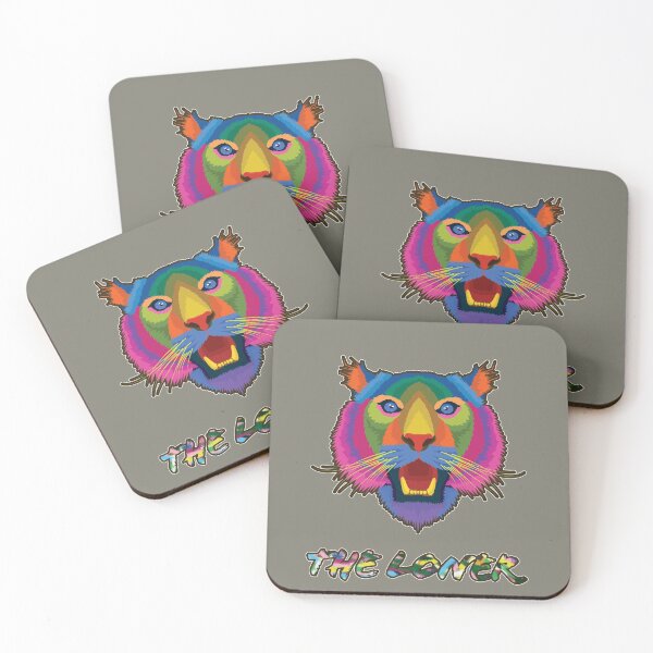 Item preview, FUNNY MULTICOLORED TIGER designed and sold by Delicious Design ⭐⭐⭐⭐⭐.