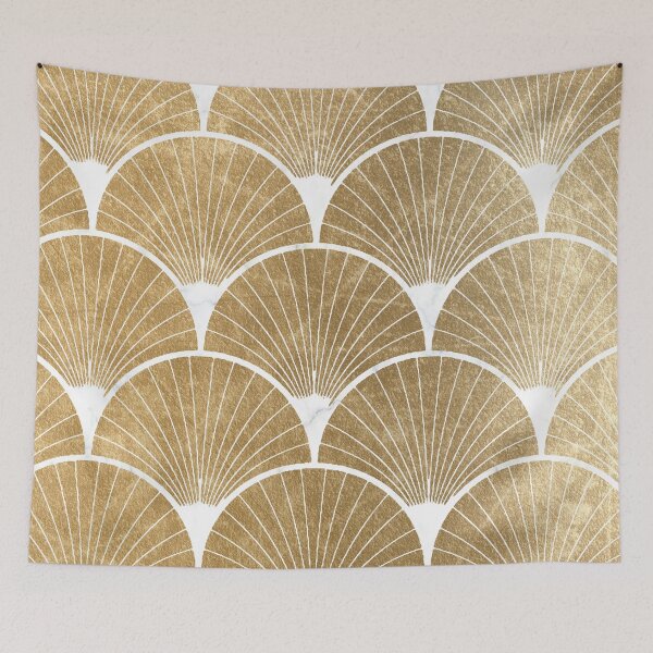 Item preview, Art Deco elegance - golden fan II designed and sold by RoseAesthetic.