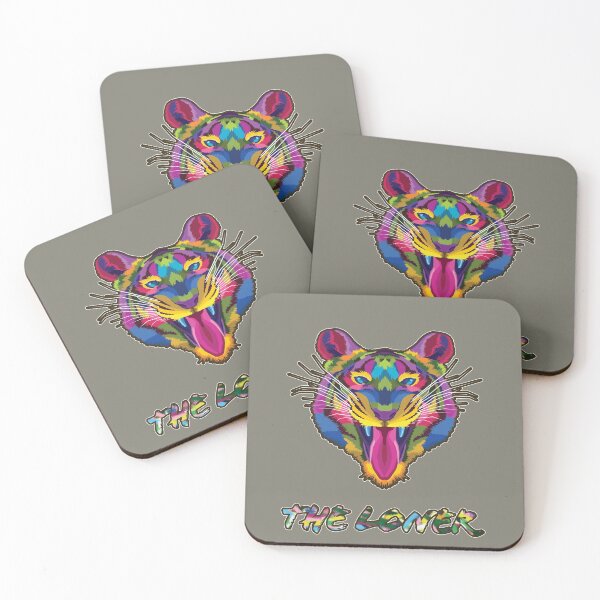 Item preview, FUNNY MULTICOLORED TIGER designed and sold by Delicious Design ⭐⭐⭐⭐⭐.
