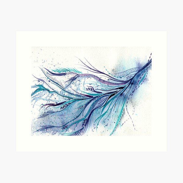 Item preview, Learning to fly - intuitive abstract watercolour designed and sold by klbailey.