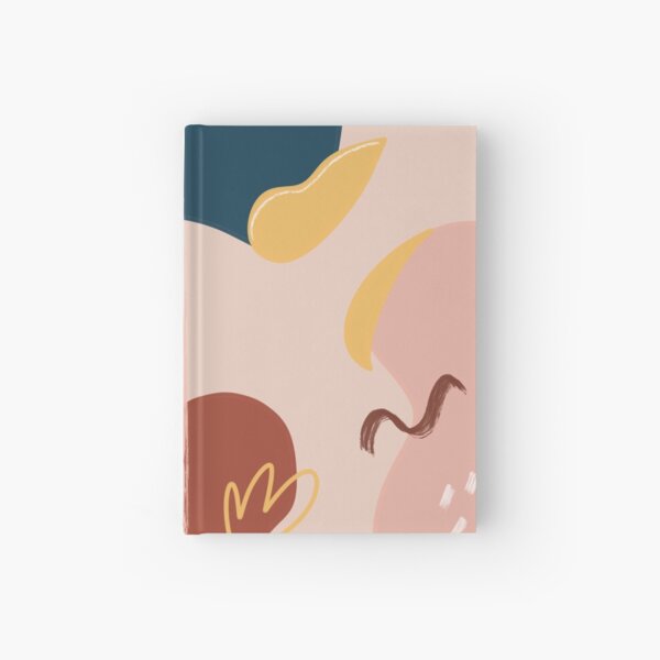 Abstract Pink Floral Hardcover Journal