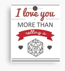 Geek love Canvas Print