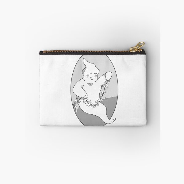 Item preview, Daisychain Ghost cute greyscale sticker designed and sold by SoLittleSteph.