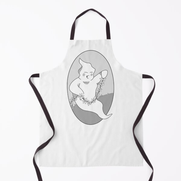 Item preview, Daisychain Ghost cute greyscale sticker designed and sold by SoLittleSteph.