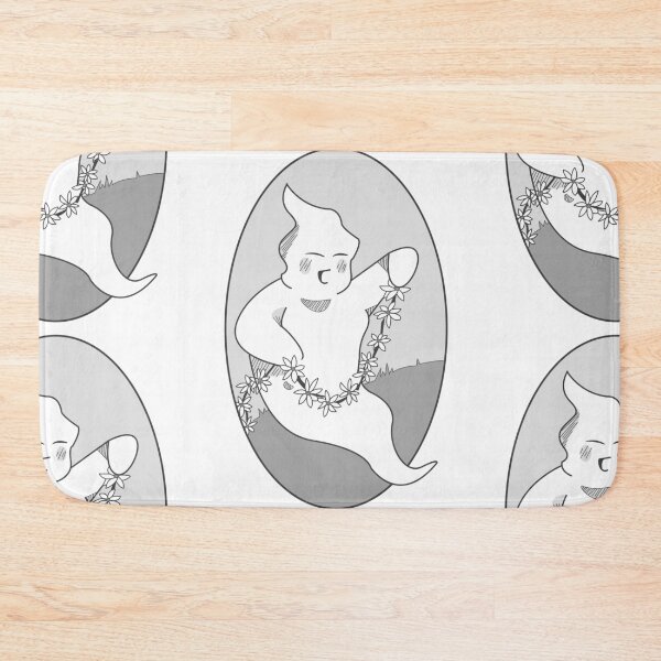 Item preview, Daisychain Ghost cute greyscale sticker designed and sold by SoLittleSteph.