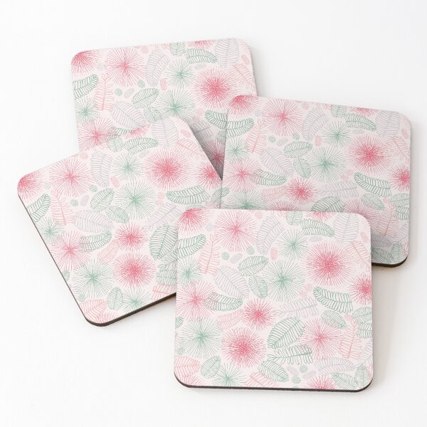 Item preview, Vector light pink touch me not shameplant floral seamless pattern. designed and sold by jamiesoondesign.