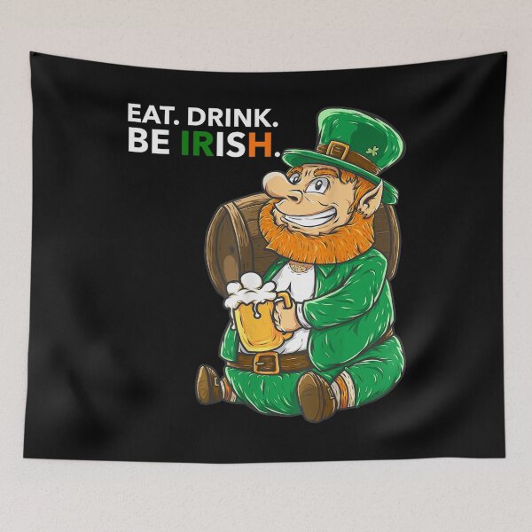 Item preview, Funny Eat Drink Be Irish _ St Patrick Day Men Beer designed and sold by trendingshop97.