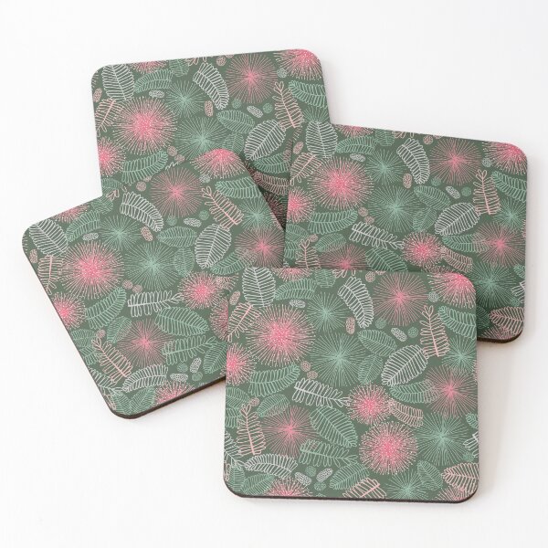 Item preview, Vector dark green touch me not shameplant floral seamless pattern.  designed and sold by jamiesoondesign.