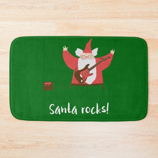 Item preview, "Santa rocks!" Santa with guitar designed and sold by Branjos.
