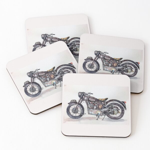Item preview, Vintage BSA Motorcycle Water Color designed and sold by GaalArt.