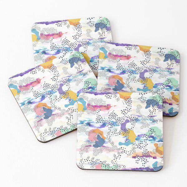 Item preview, High Road Abstract Watercolour & Digital Fun Pattern designed and sold by Dizzywonders.