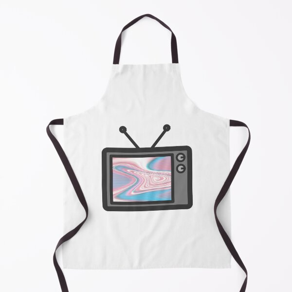 Item preview, Subtle Trans Flag on Old Tv designed and sold by -Gedwolcraeft-.